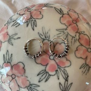 Silver earrings